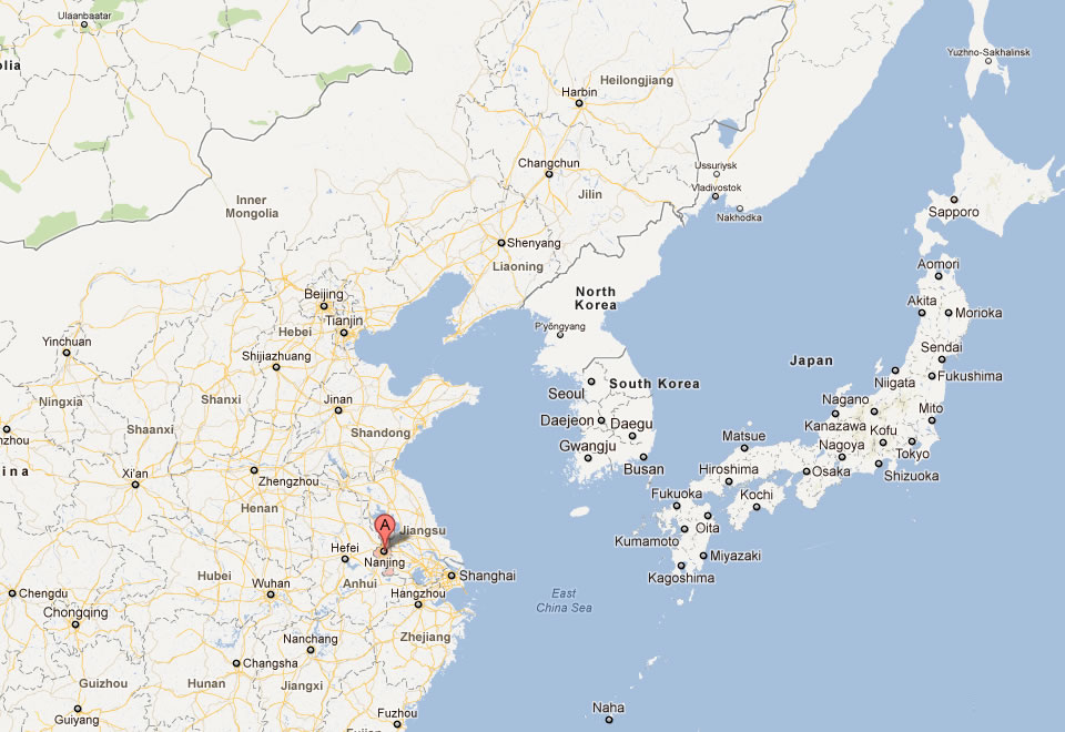 map of nanjing china